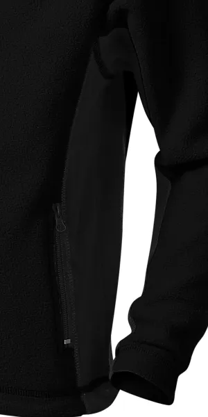 Детско поларено контрастно яке - Тъмни контрастни детайли