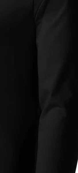 Прилепнала мъжка тениска с дълъг ръкав - Разкроена със странични шевове