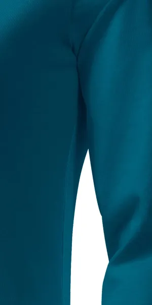 Дамска прилепнала тениска с дълъг ръкав - Разкроена със странични шевове