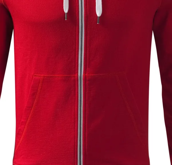 Мъжки контрастен суичър с качулка - Свободна кройка със странични шевове