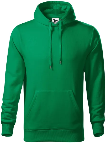 Мъжки суичър с качулка без цип - Свободна кройка със странични шевове