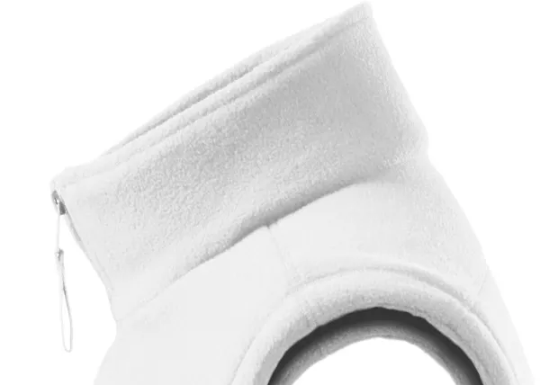 Класическа жилетка от полар - Повдигната яка за предпазване от студ на врата