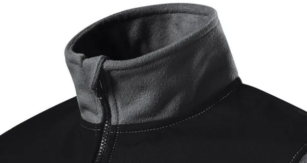 Топло унисекс яке от полар - Повдигната яка за предпазване от студ на врата