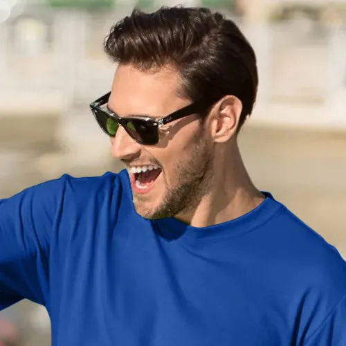 Мъжка класическа тениска - Класическо кръгло деколте