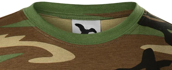 Детска камуфлажна тениска - Класическо кръгло деколте