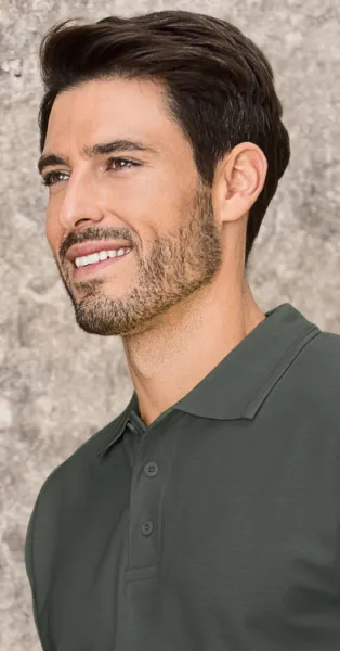 Мъжка свободна риза поло - Закопчаване с 3 копчета