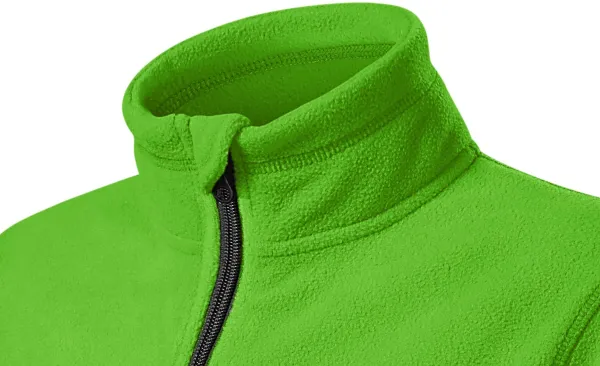 Детско поларено контрастно яке - Повдигната яка за предпазване от студ на врата