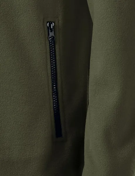 Топло унисекс яке от полар - Практични джобове с цип