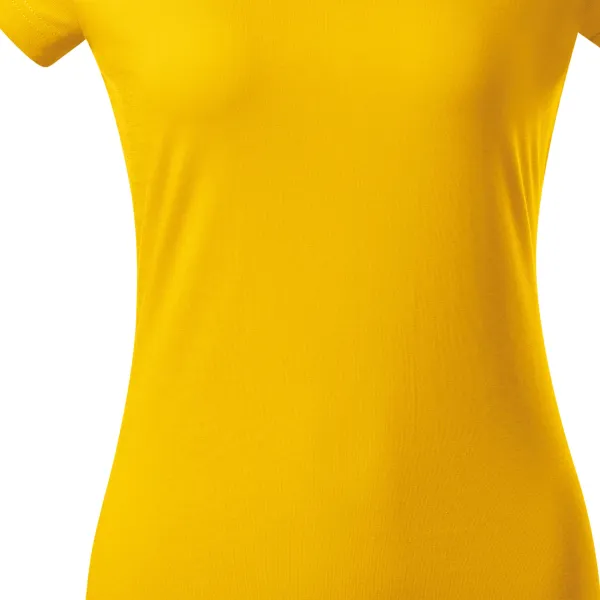 Дамска приталена тениска с V-образно деколте - Леко заострена кройка