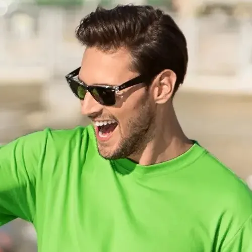 Мъжка класическа тениска - Класическо кръгло деколте