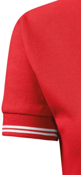 Дамска риза поло контра - Класически къси ръкави