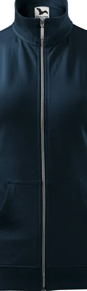 Дамски суичър без качулка - Метален цип