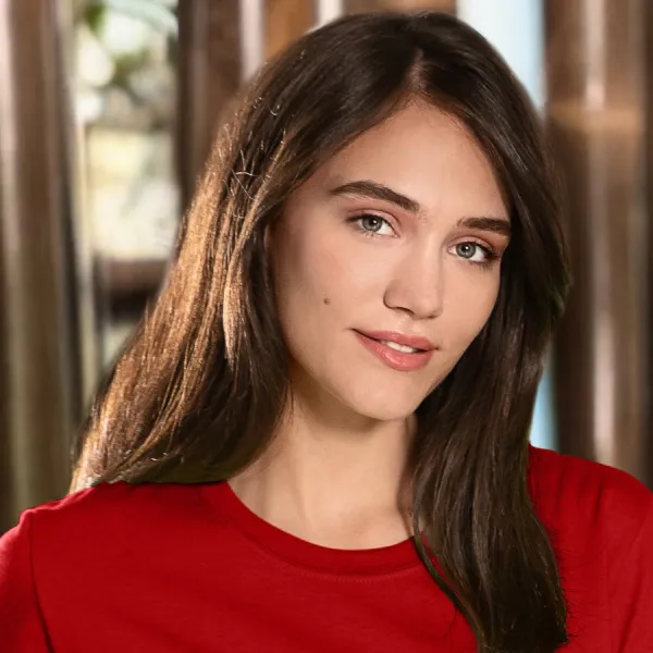 Дамска класическа тениска - Класическо кръгло деколте