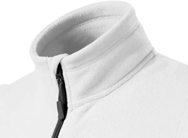 Контрастна жилетка от полар - Повдигната яка за предпазване от студ на врата