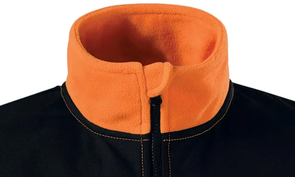 Топло унисекс яке от полар - Закопчаване с цип до брадичката