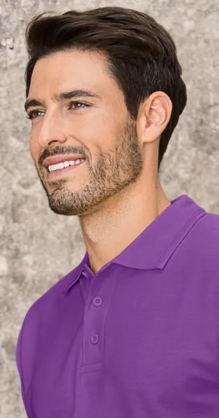 Мъжка свободна риза поло - Закопчаване с 3 копчета