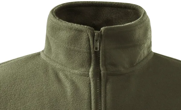 Мъжко яке от полар - Закопчаване с цип до брадичката