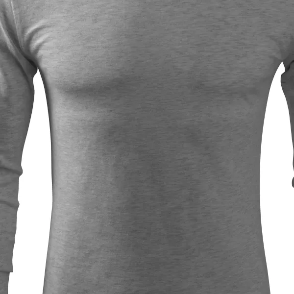 Мъжка тениска с дълъг ръкав - Леко вталена кройка