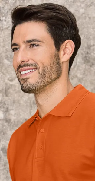 Мъжка свободна риза поло - Закопчаване с 3 копчета