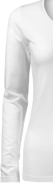 Дамска прилепнала тениска с дълъг ръкав - Класически дълги ръкави