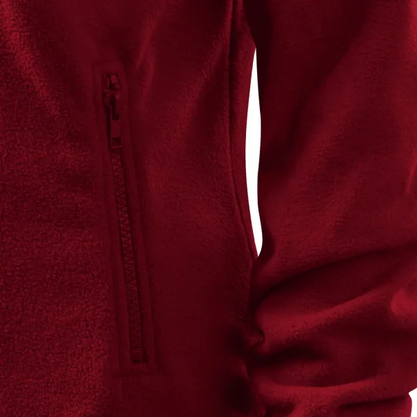 Дамско яке от полар - Практични джобове с цип