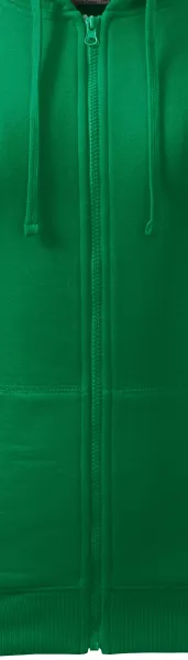 Дамски суичър с качулка - Цип в цвета на суитшърта