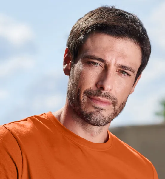 Мъжка семпла тениска - Класическо кръгло деколте