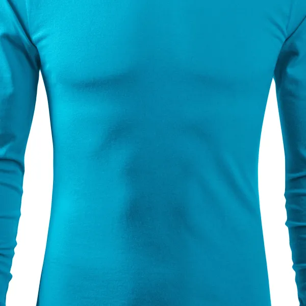 Мъжка тениска с дълъг ръкав - Леко вталена кройка