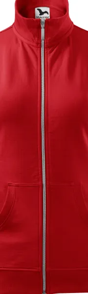 Дамски суичър без качулка - Метален цип