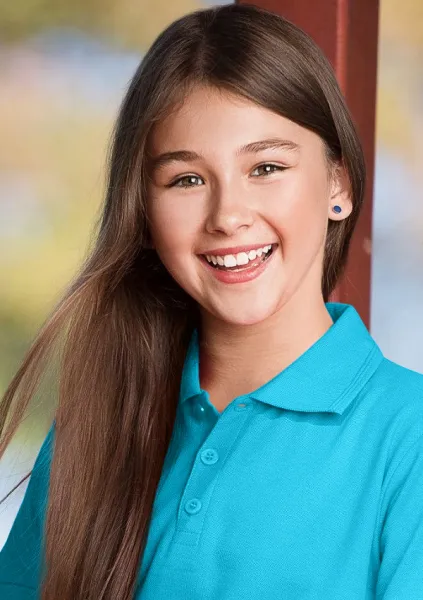 Поло риза за деца - Закопчаване с 3 копчета