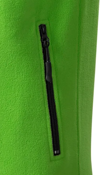 Контрастна жилетка от полар - Практични джобове с цип