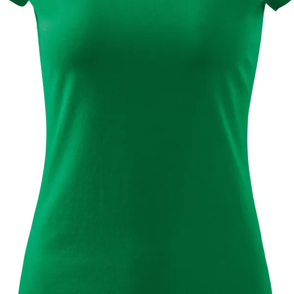 Дамска тениска с много къс ръкав - Леко заострена кройка