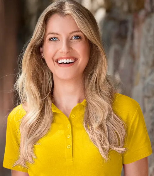 Дамска елегантна поло риза - Закопчаване с 5 копчета