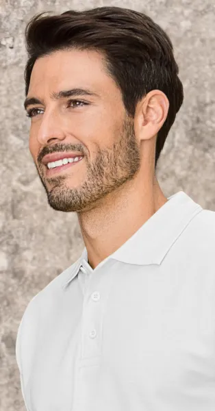 Мъжка свободна риза поло - Закопчаване с 3 копчета