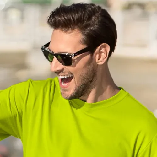 Мъжка класическа тениска - Класическо кръгло деколте