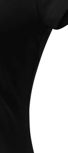 Дамска приталена тениска с кръгло деколте - Разкроена със странични шевове