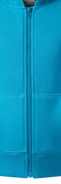 Детски суичър с качулка - Цип в цвета на суитшърта