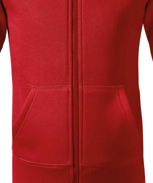 Детски суичър с качулка - Свободна кройка със странични шевове