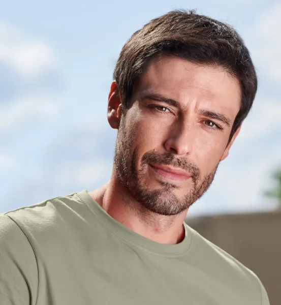 Мъжка семпла тениска - Класическо кръгло деколте