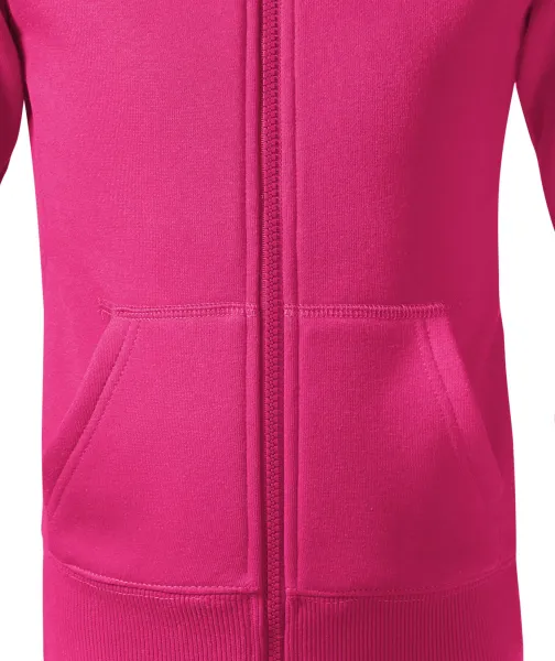 Детски суичър с качулка - Свободна кройка със странични шевове