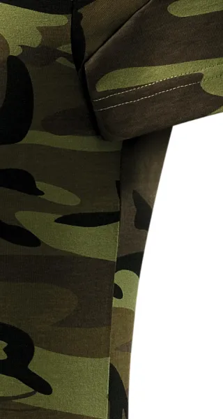 Камуфлажна тениска - Разкроена със странични шевове
