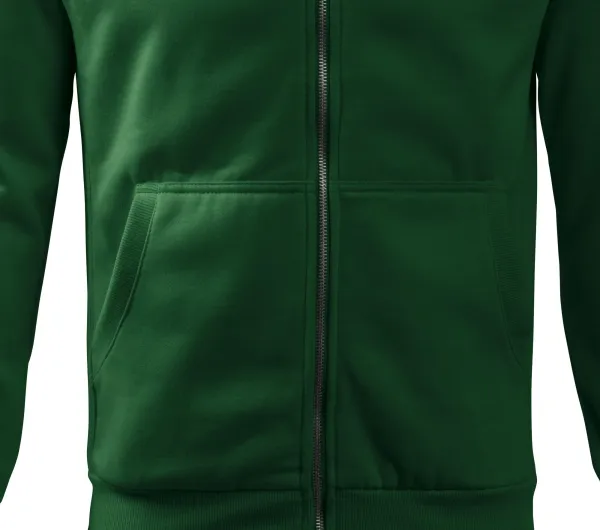 Изчистен мъжки суичър без качулка - Свободна кройка със странични шевове