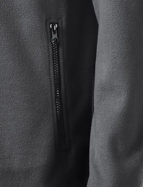 Топло унисекс яке от полар - Практични джобове с цип