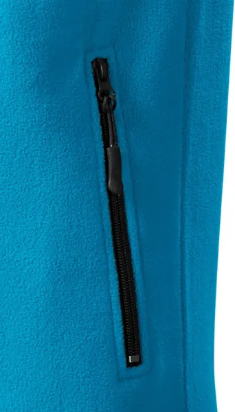 Контрастна жилетка от полар - Практични джобове с цип