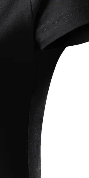 Дамска проста тениска - Разкроена със странични шевове