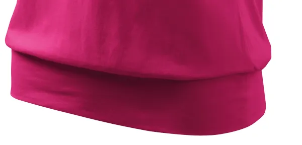 Дамска модерна тениска - Широк долен подгъв на ризата