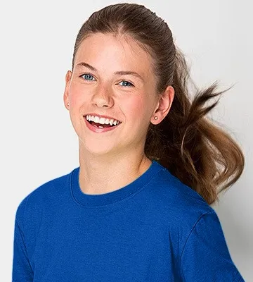 Детска лека тениска - Класическо кръгло деколте